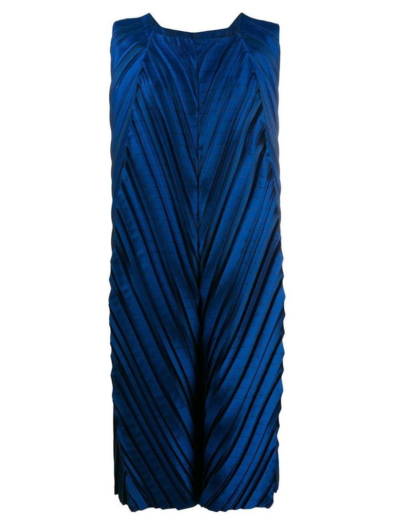 Issey Miyake pleated dress - Blue