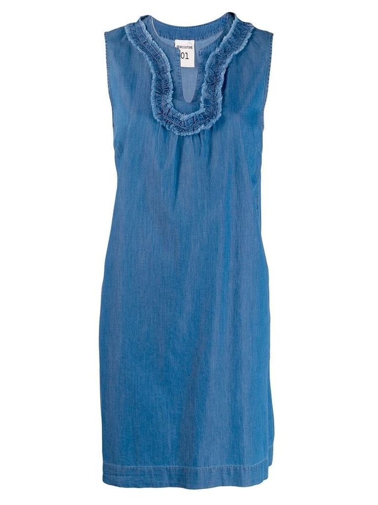 Semicouture sleeveless mini dress - Blue