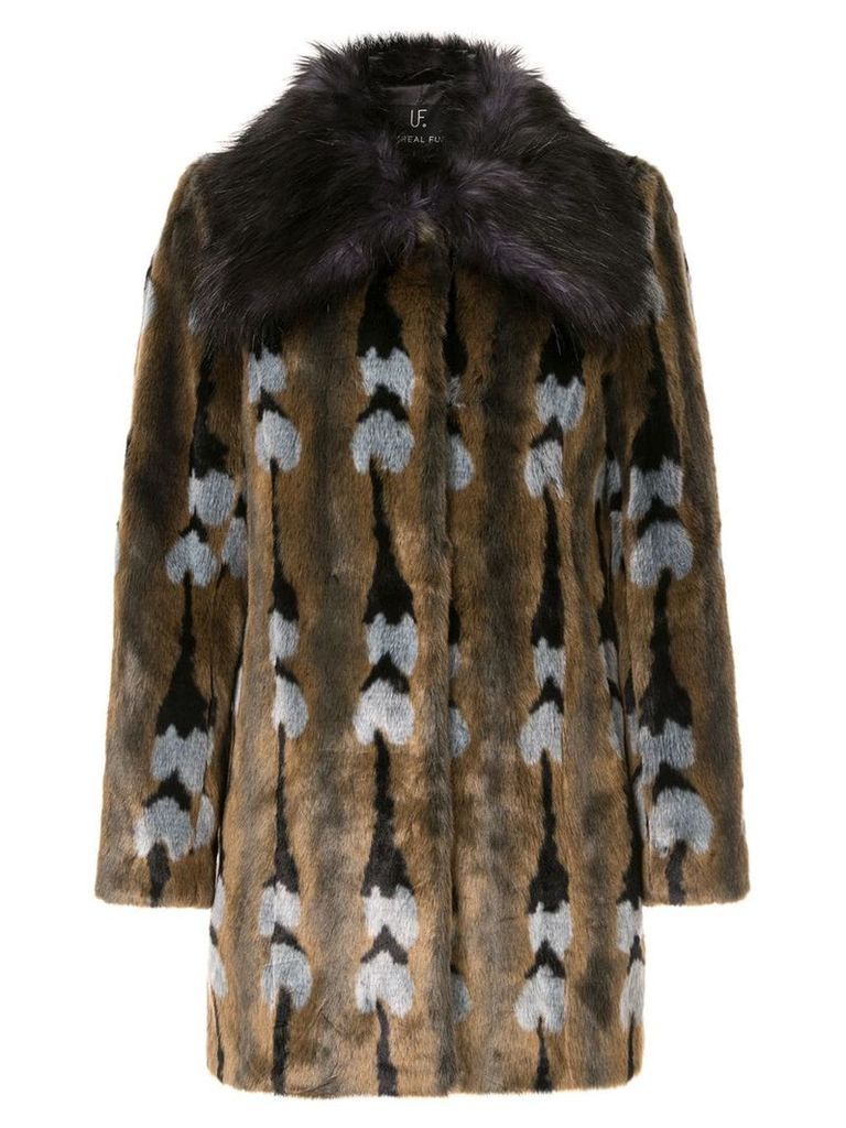 Unreal Fur faux fur Reflections Coat - Multicolour