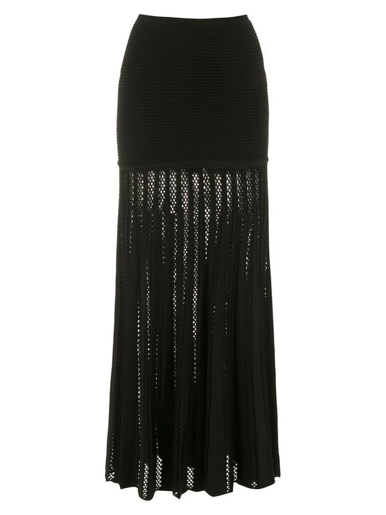 Andrea Bogosian long knitted skirt - Black