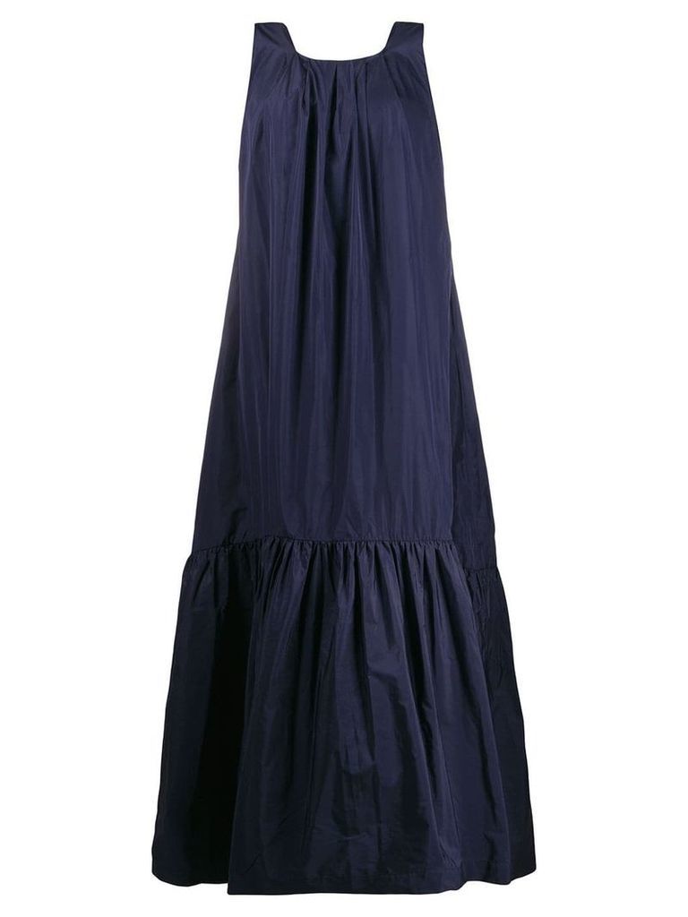 P.A.R.O.S.H. sleeveless flared dress - Blue