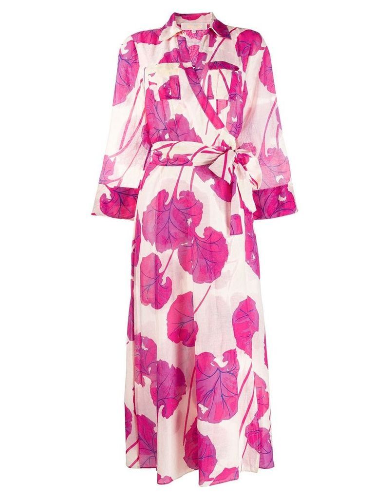 Dvf Diane Von Furstenberg Kilea kimono leaf dress - Pink