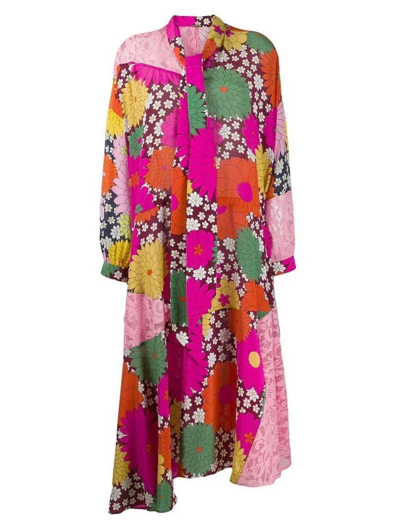 Dodo Bar Or Ossi floral-print shirt dress - Pink