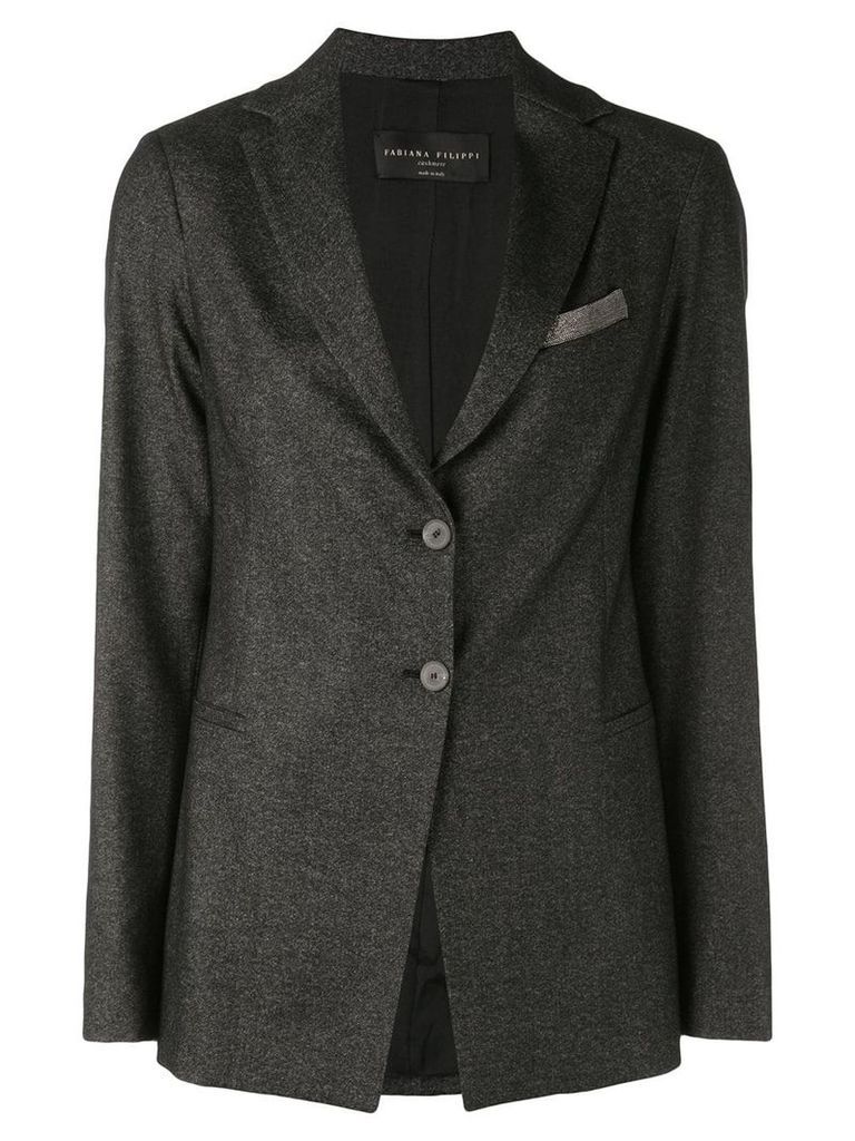 Fabiana Filippi tailored blazer - Grey