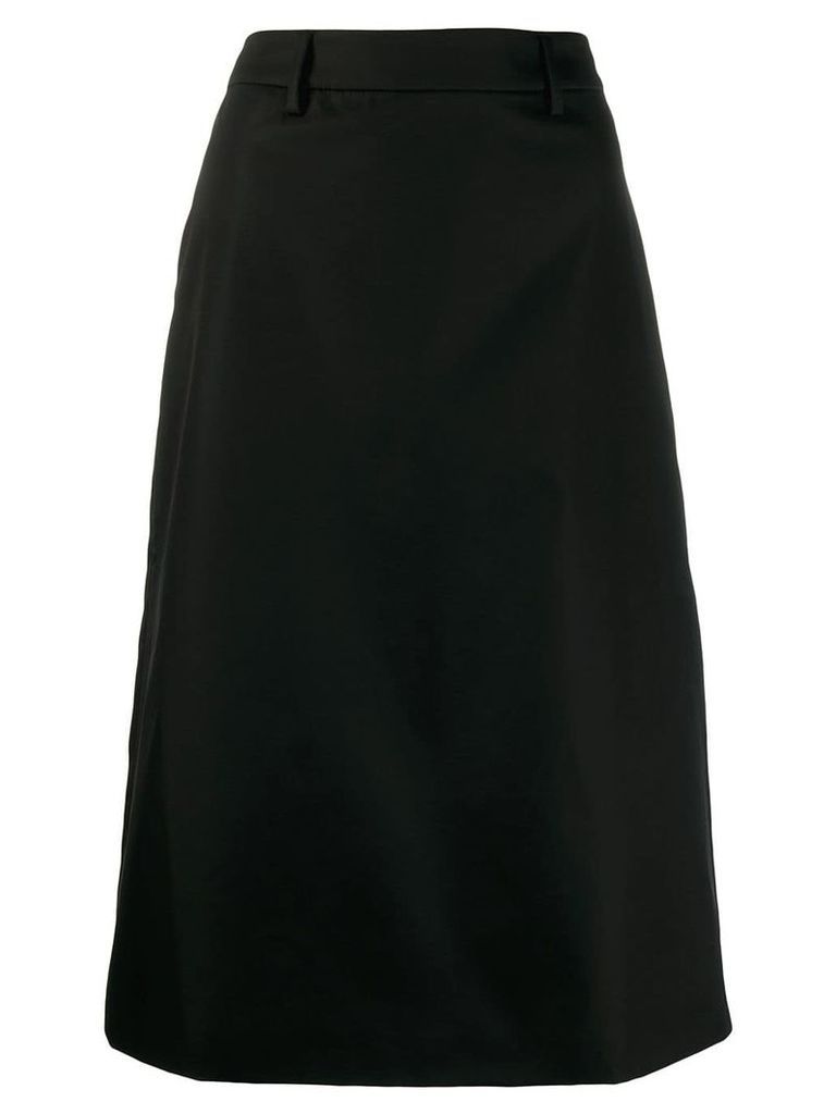 Prada a-line midi skirt - Black