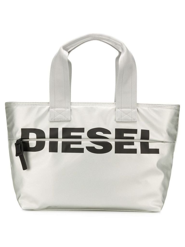 Diesel F-Bold shopper tote - Silver