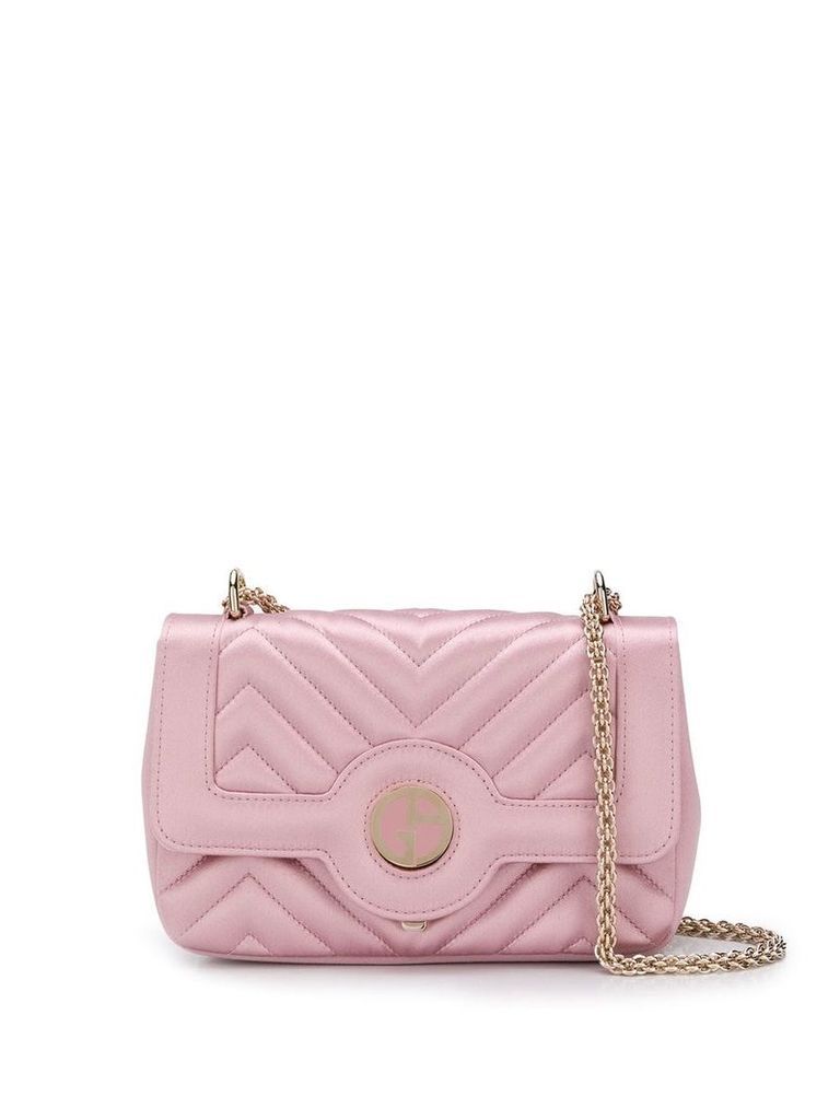 Giorgio Armani mini quilted crossbody bag - Pink