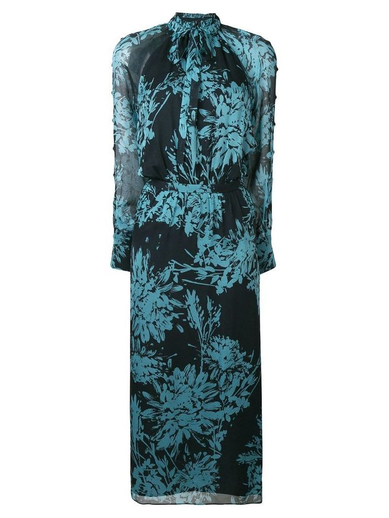 Equipment Henriette floral print dress - Blue