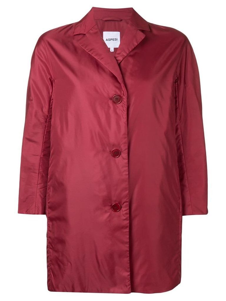Aspesi single-breasted coat - Red