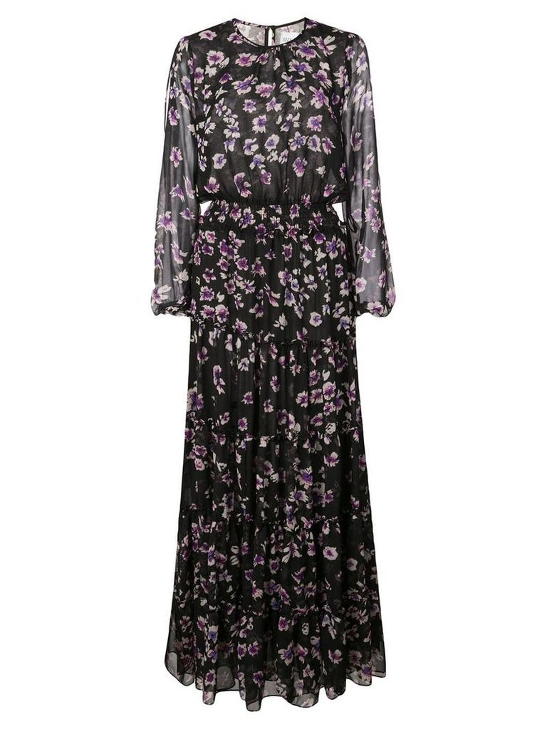 Misa Los Angeles Cesra floral print dress - Black