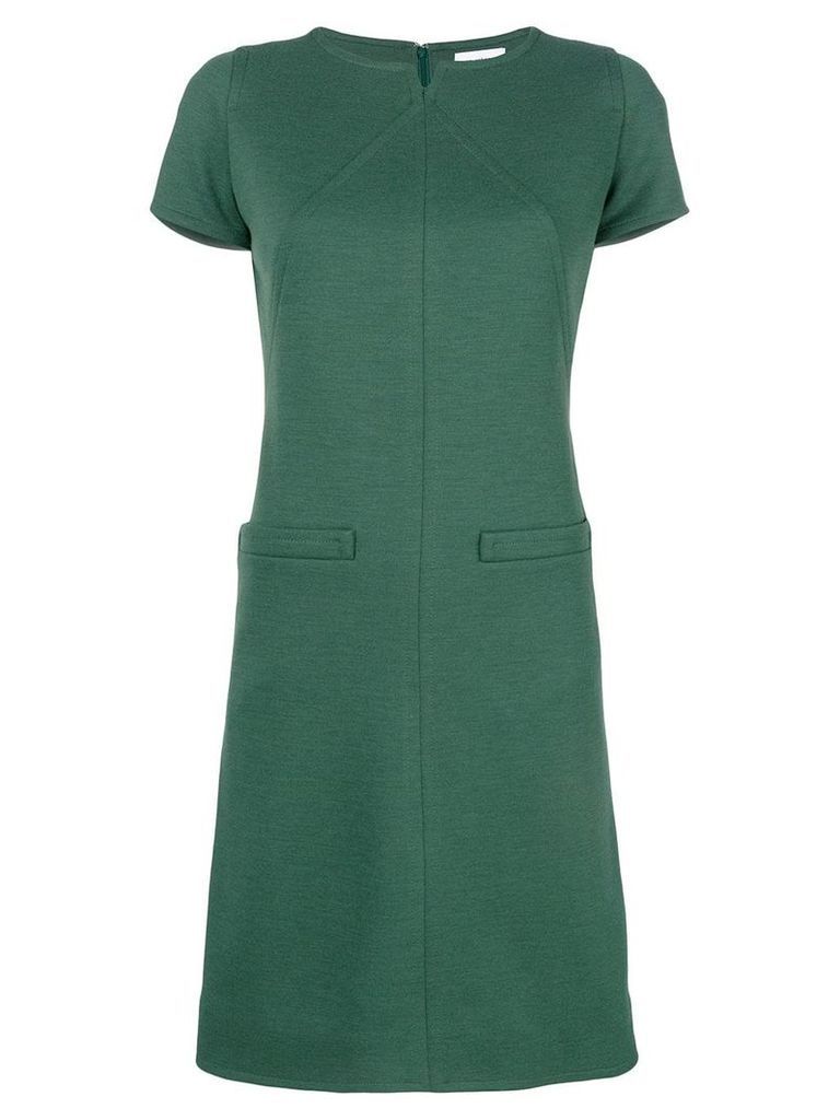 Courrèges flared short dress - Green