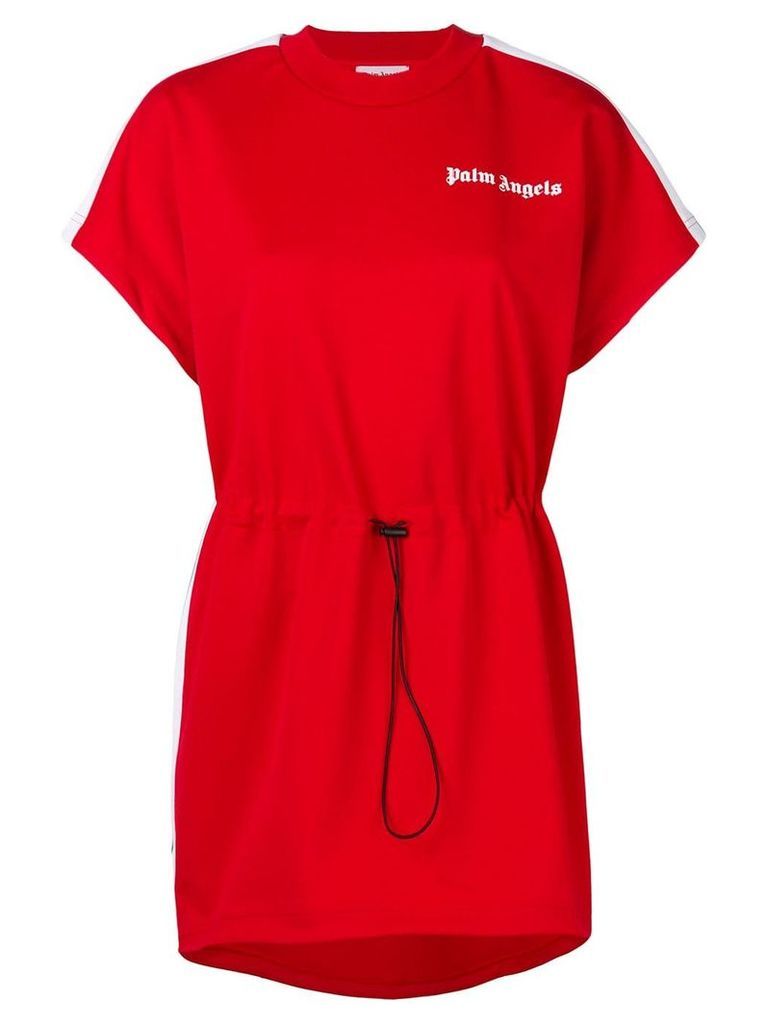 Palm Angels drawstring waist T-shirt dress - Red