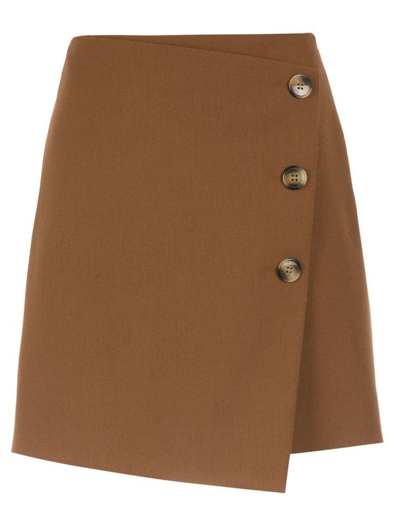 Nk buttoned mini skirt - Brown