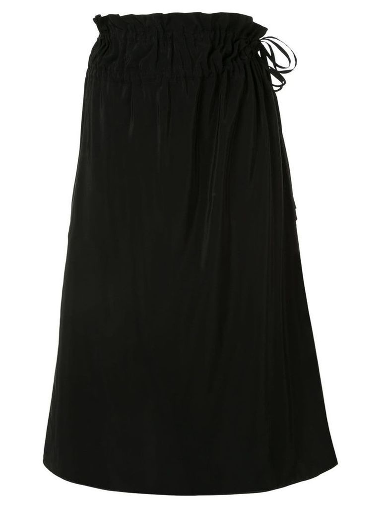 Jil Sander Navy Adjustable waist tie skirt - Black