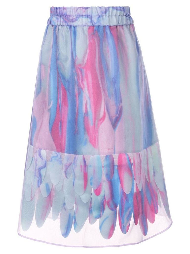 Paskal abstract-print A-line skirt - Multicolour