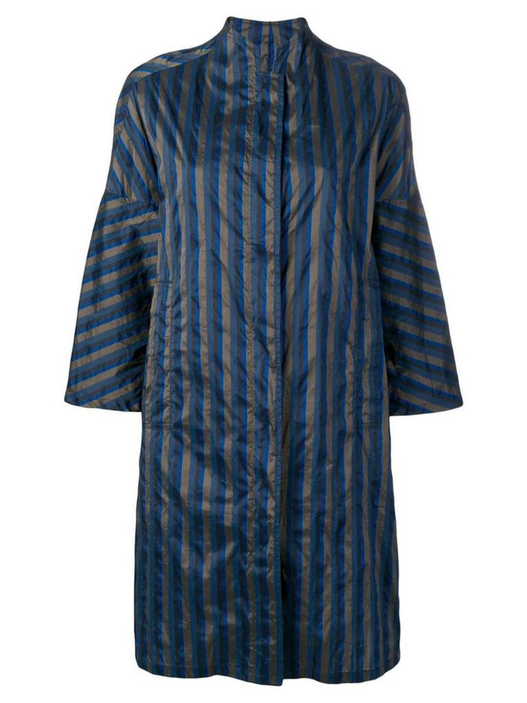 Aspesi striped navy coat - Blue