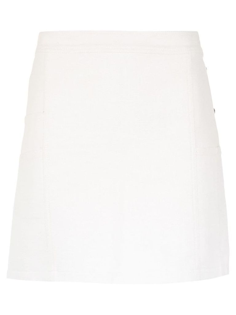 Andrea Bogosian buttoned skirt - White