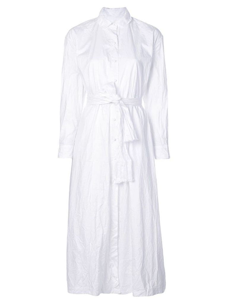 Daniela Gregis belted shirt dress - White
