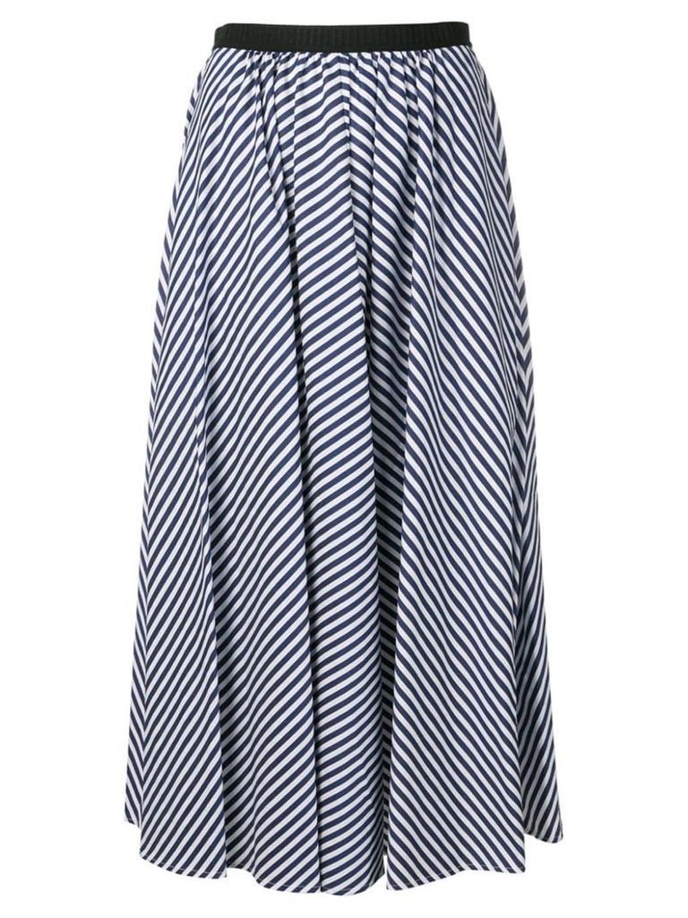 Antonio Marras striped flared midi skirt - Blue