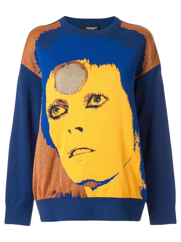 UNDERCOVER blue Bowie sweater