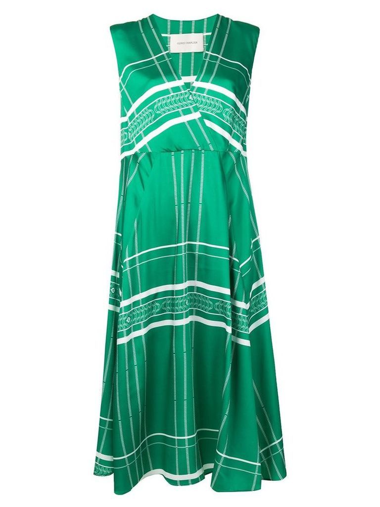 Cédric Charlier patterned dress - Green