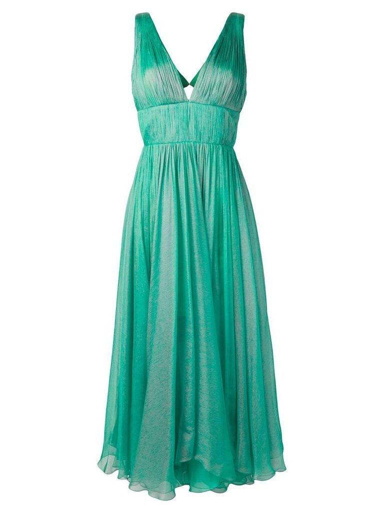 Maria Lucia Hohan empire line pleated dress - Green