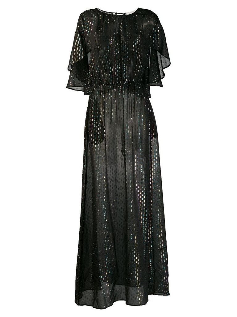 L'Autre Chose metallic evening dress - Black
