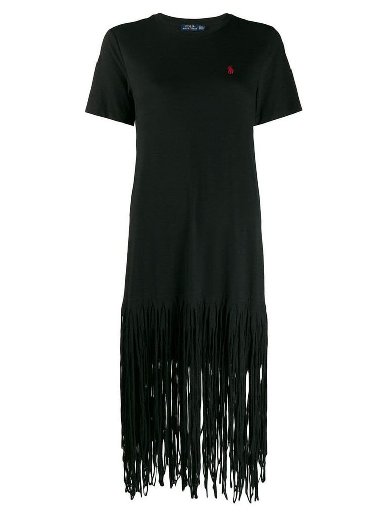 Polo Ralph Lauren shredded T-shirt dress - Black