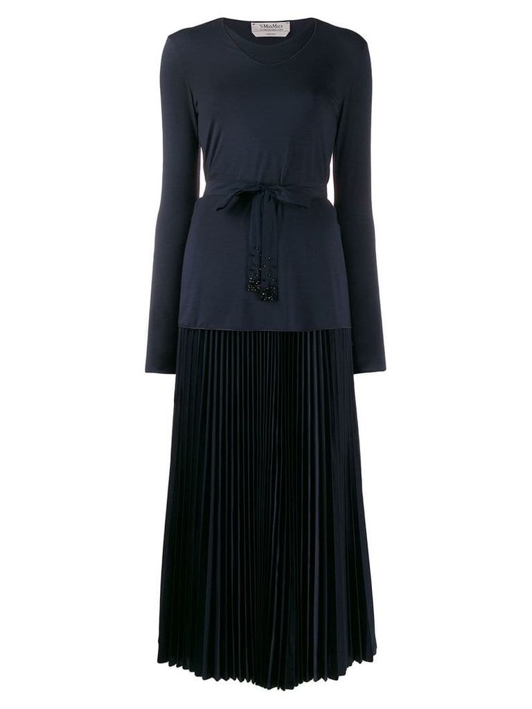 'S Max Mara belted skirt suit - Blue