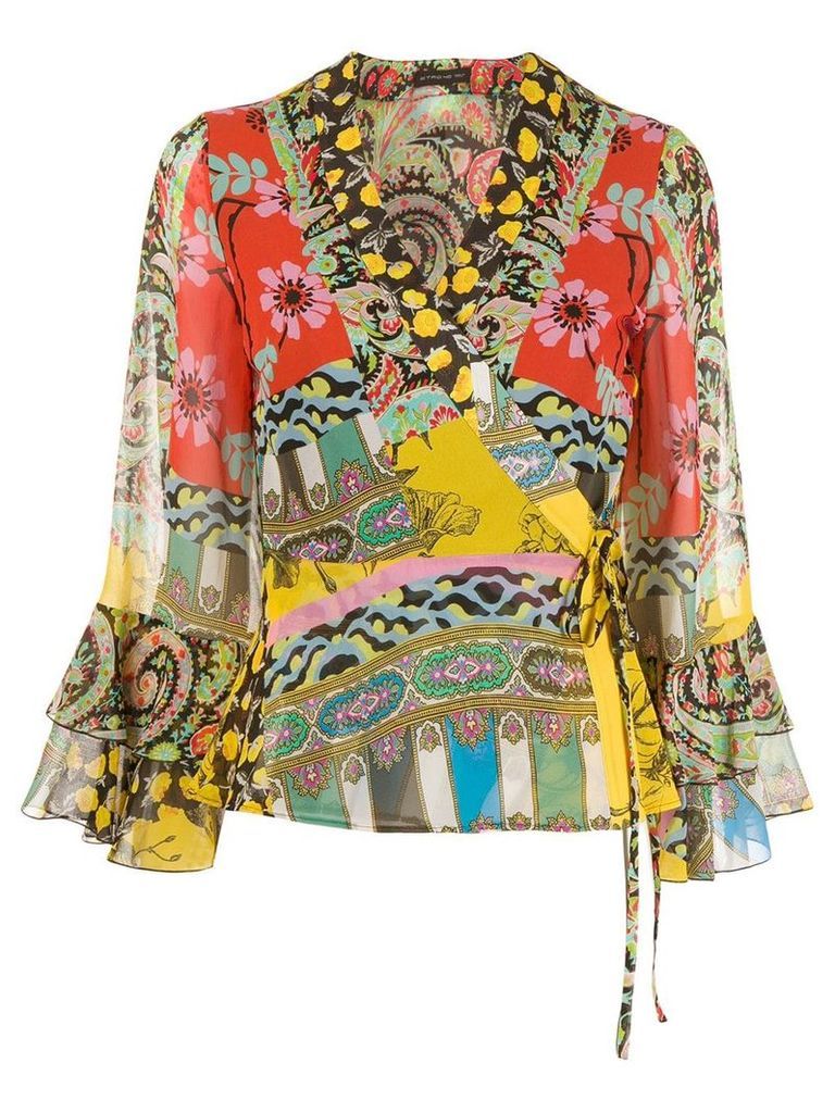 Etro all-over printed blouse - Green