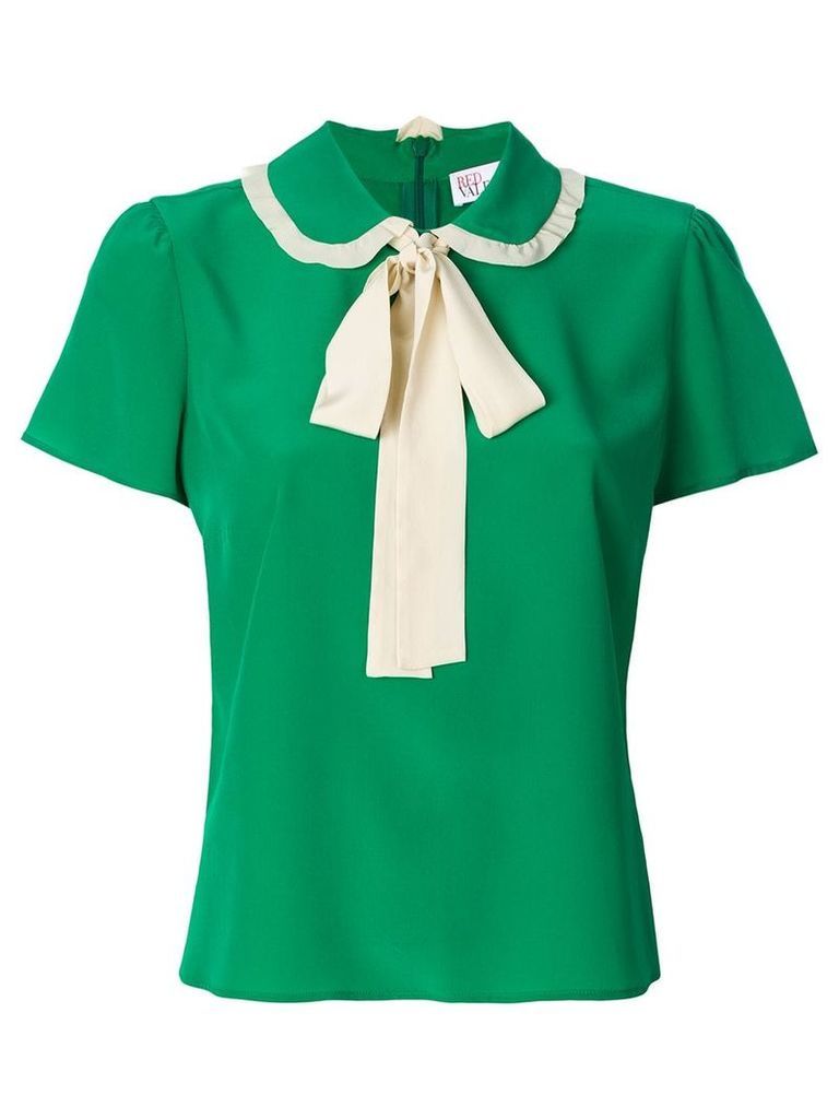 Red Valentino pussy-bow fastening blouse - Green