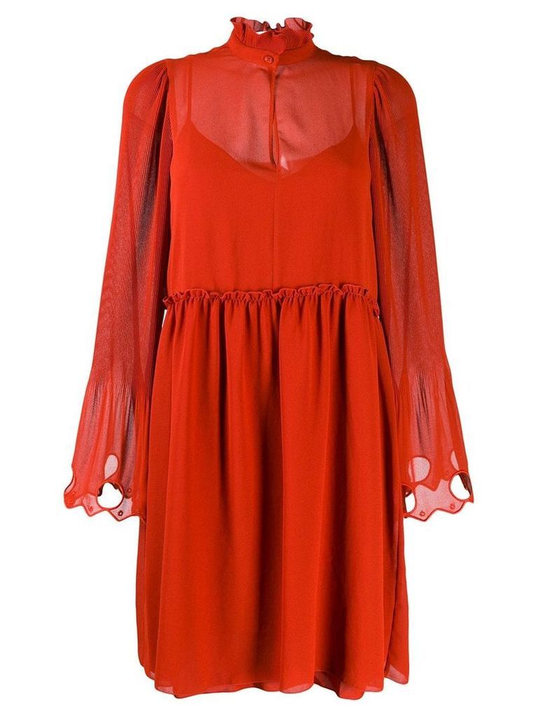 See By Chloé embellished georgette dress - Red