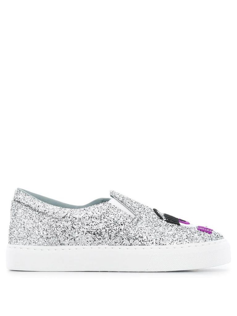 Chiara Ferragni I see you slip-on sneakers - Silver