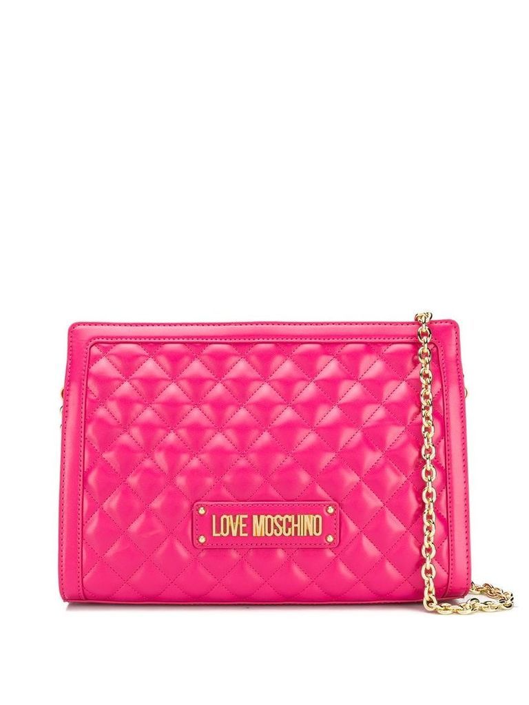Love Moschino quilted shoulder bag - Pink