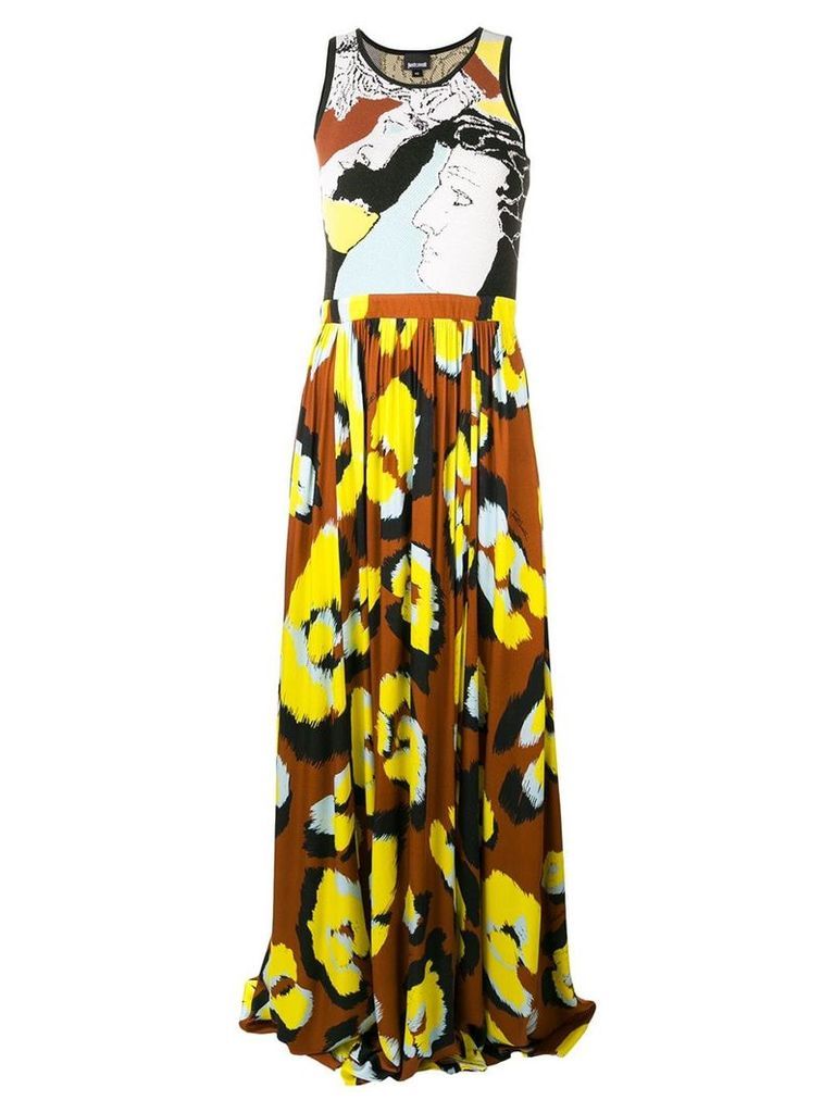 Just Cavalli leopard print dress - Brown