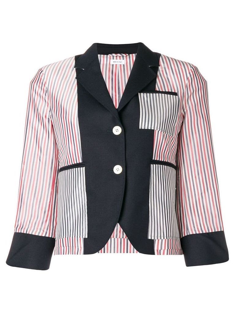 Thom Browne Inside-Out Wool Sport Coat - Blue
