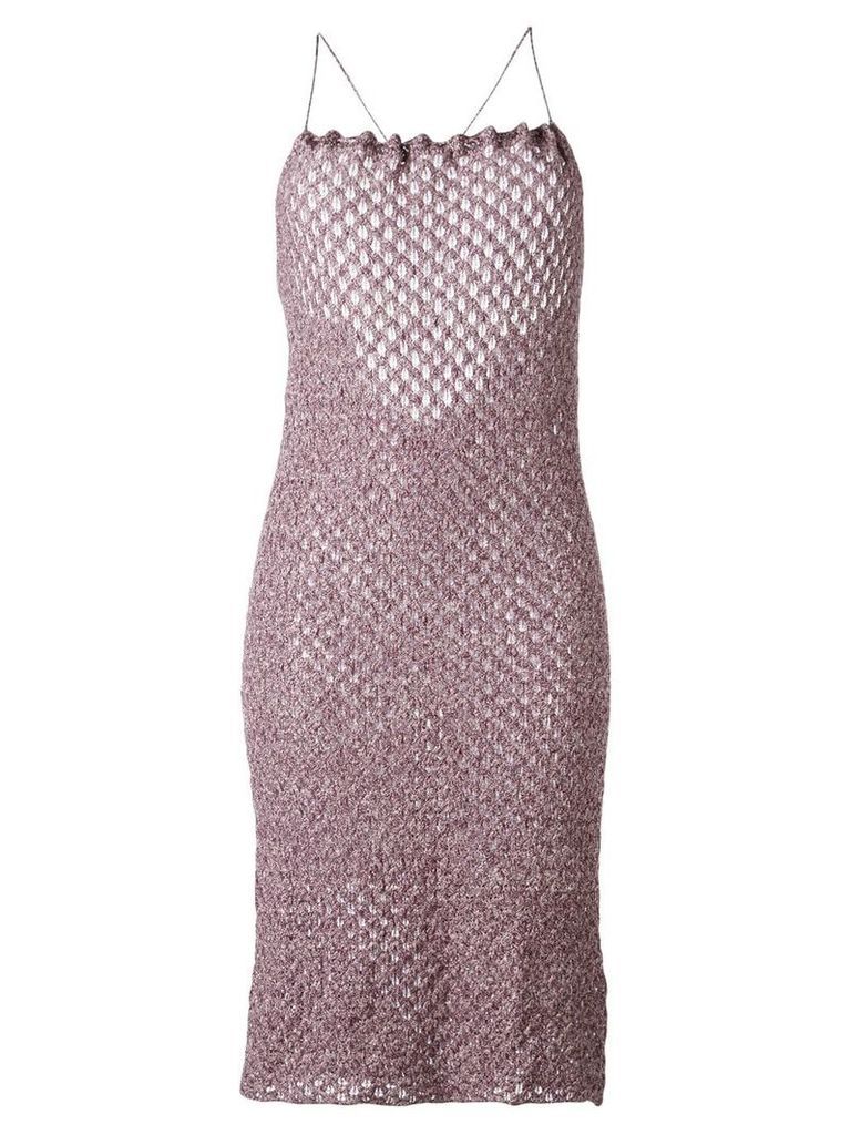 Vivienne Westwood Red Label crisscross strap knit dress - Pink