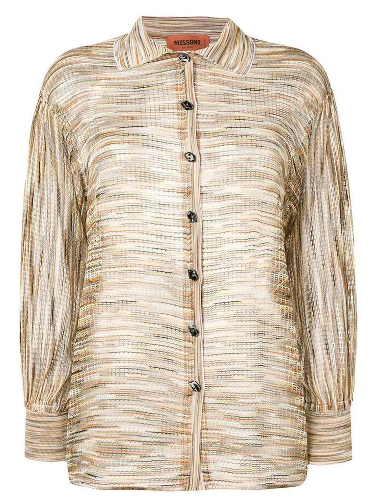 Missoni woven knitted cardigan - Neutrals