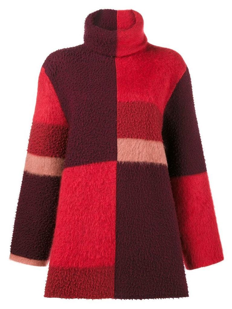 Roksanda Ekema oversized colour block jumper - Red