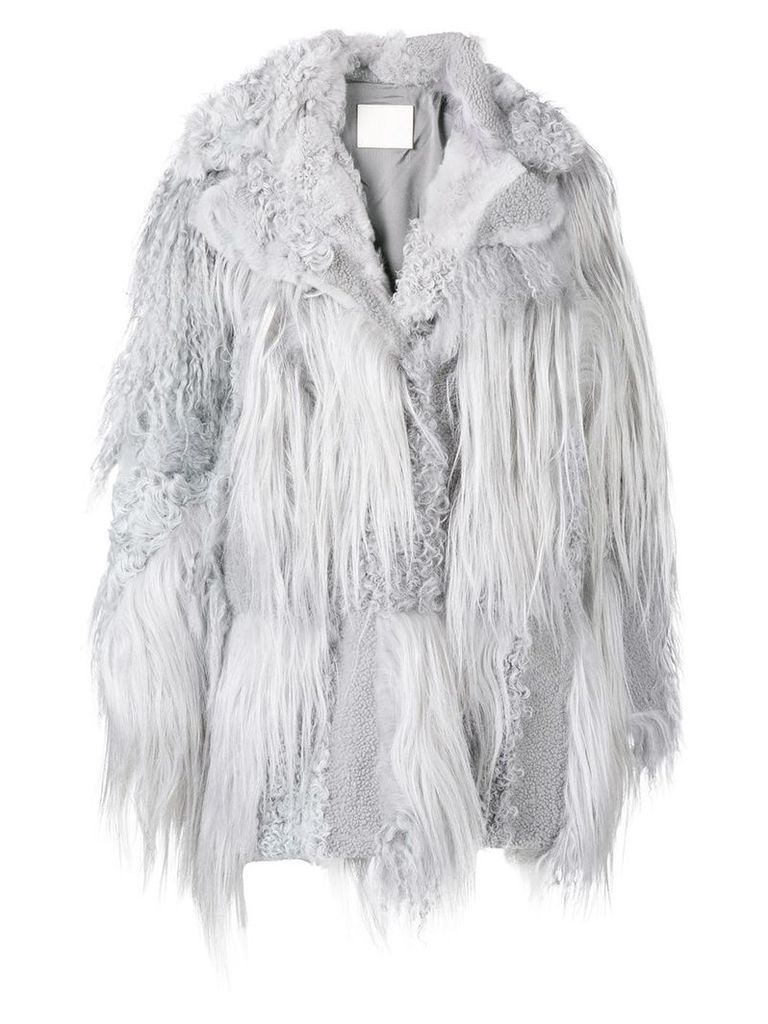 Drome oversized fur coat - Grey