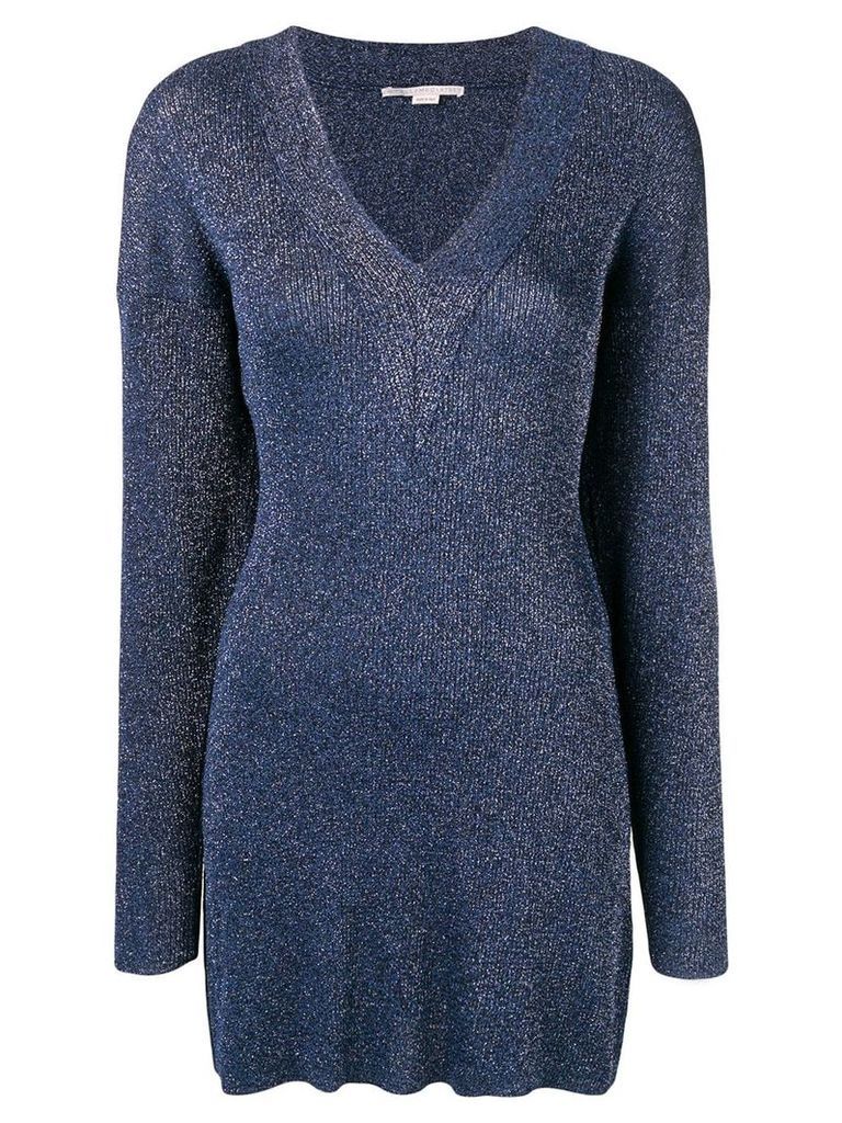 Stella McCartney knitted glitter dress - Blue