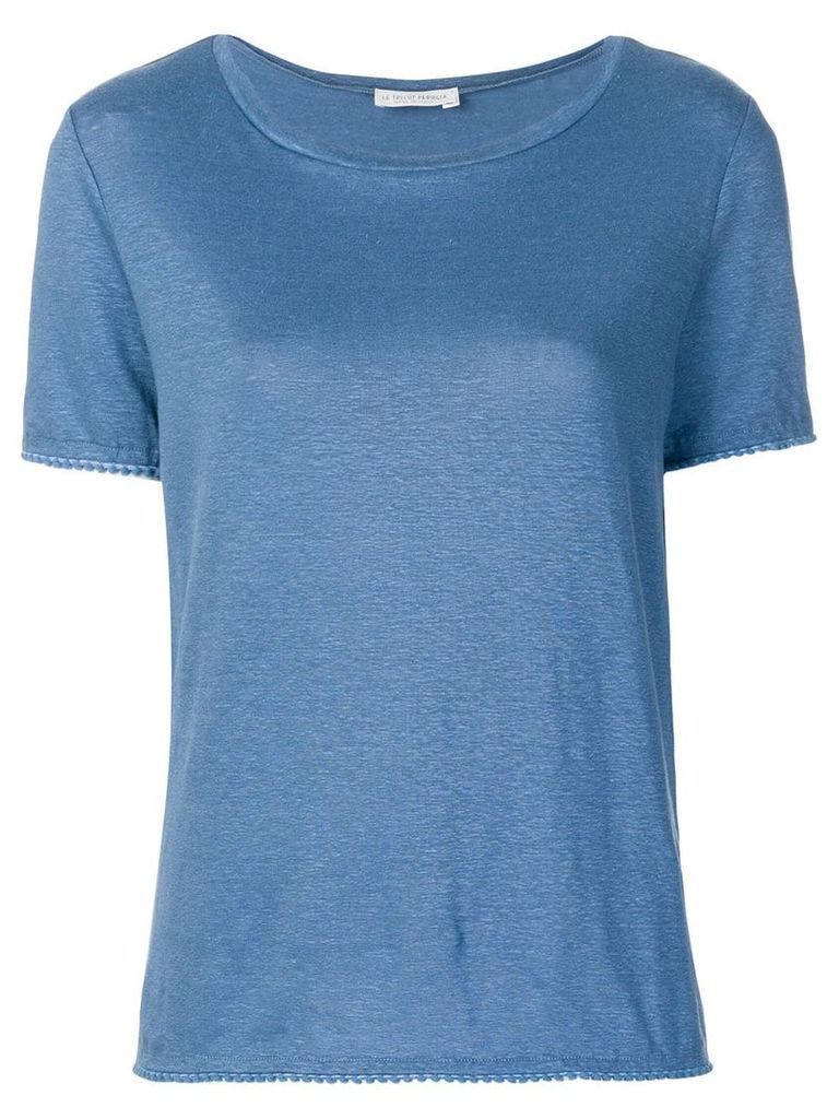 Le Tricot Perugia basic T-shirt - Blue