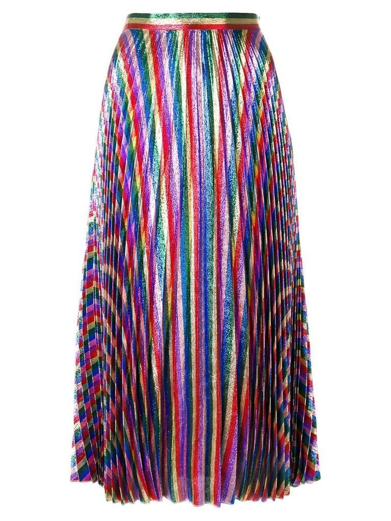 Gucci Iridescent pleated midi skirt - Multicolour