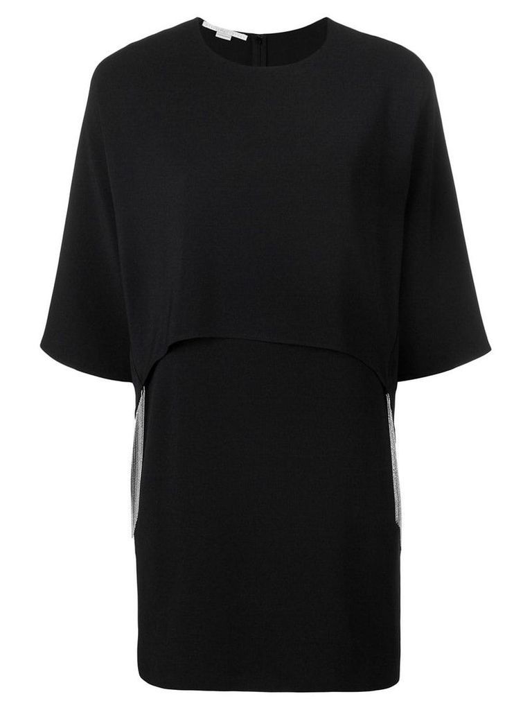 Stella McCartney chain appliqué mini dress - Black