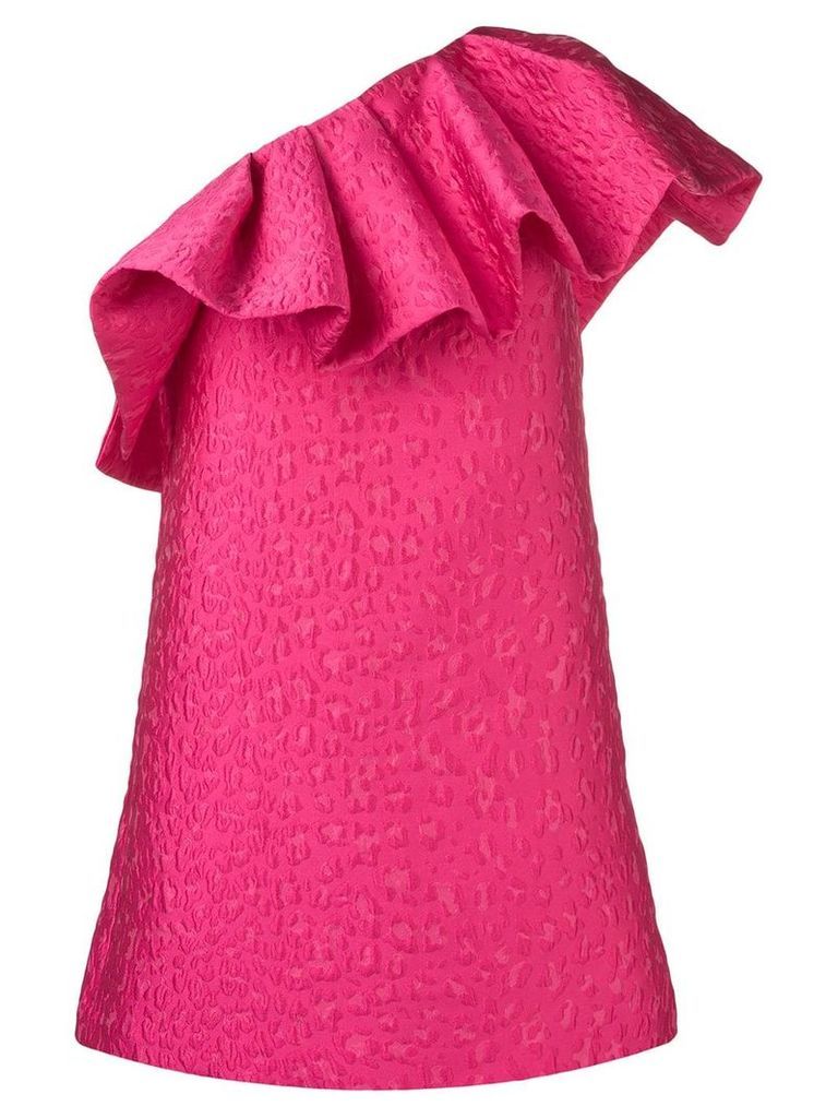 P.A.R.O.S.H. one shoulder ruffle dress - Pink