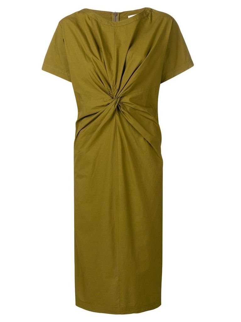Erika Cavallini T-shirt dress with a front knot - Green