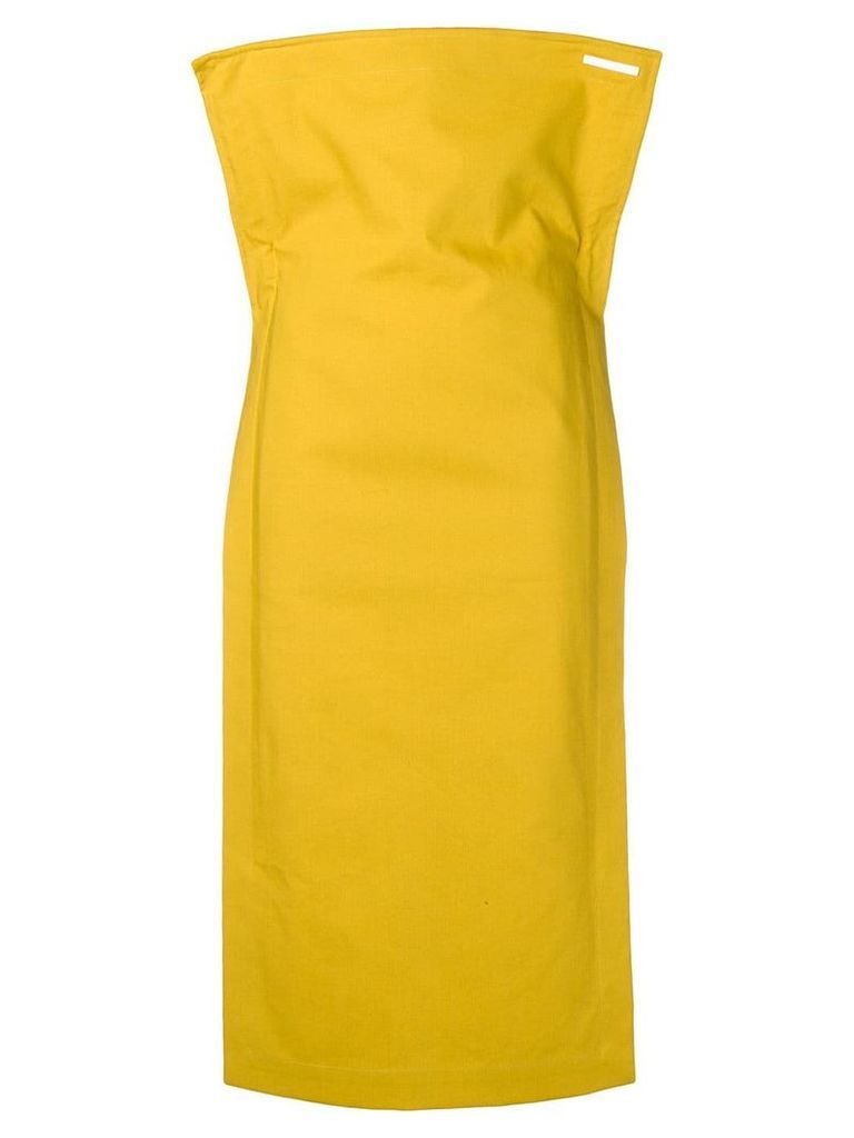pushBUTTON overall dress - Yellow