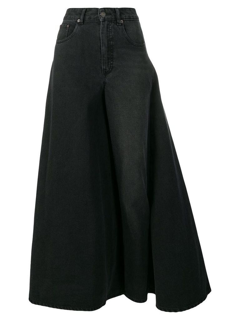 Y/Project deconstructed skirt jeans - Black