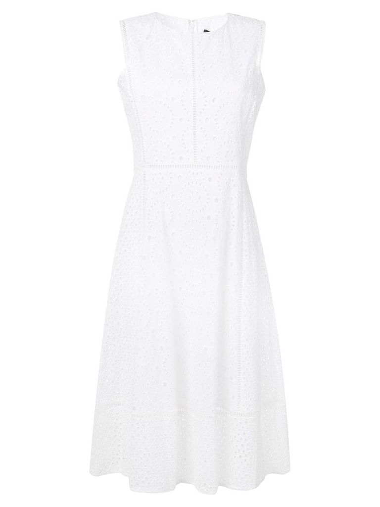 DKNY Beate Eyelet dress - White