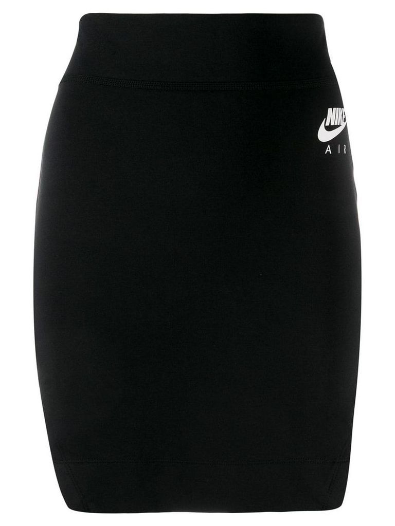Nike logo pencil skirt - Black